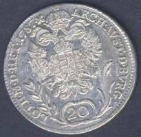 Ausztria/magyar verdejel 1787B 20Kr Ag II.József T:2/3+