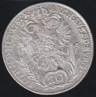 Ausztria/magyar verdejel 1787B 20Kr Ag II.József T:2-/3 k