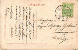 1914 Miskolc, Velence Miskolcon, Kis-Velence, Szinva-patak, híd. Özv. Majtényi Mártonné kiadása. W.L...