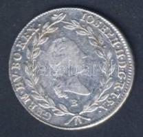 Ausztria/magyar verdejel 1787B 20Kr Ag II.József T:2/3