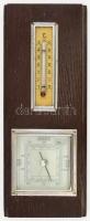Barometer, hőmérővel, 26x10 cm