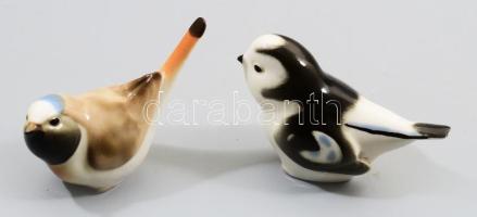 Lomonosov madár pár, jelzett, hibátlan, h: 10 cm