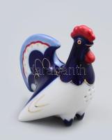 Lomonosov kakas sószóró, jelzett, hibátlan, eredeti csomagolópapírban, m: 9 cm