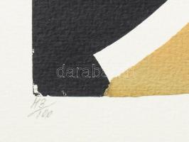 Szász Endre (1926-2003): Olvasó hölgy. Szitanyomat, papír, jelzett, 43/100 számozással. 47,5x67 cm