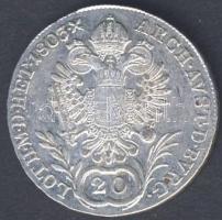Ausztria 1803A 20Kr Ag II.Ferenc T:2/3