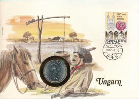 Magyarország 1980. 10Ft Ni felbélyegzett borítékon, bélyegzéssel, német nyelvű leírással T:UNC,AU Hungary 1980. 10 Forint Ni in envelope with stamp, with German description C:UNC,AU