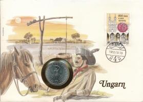 Magyarország 1980. 10Ft Ni felbélyegzett borítékon, bélyegzéssel T:UNC,AU Hungary 1980. 10 Forint Ni in envelope with stamp C:UNC,AU