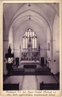 Budapest VI. Szent Család római katolikus egyházközség templomának belseje. Dalnok utca