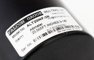 Falcon Gauge altimeter magasságmérő, újszerű állapotban, h: 13 cm