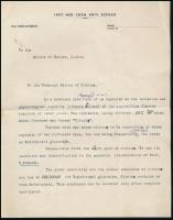 1936 Szent-Györgyi Albert (1893-1986) Nobel-díjas orvos, biokémikus gépelt levele, autográf javításaival a Nature c. tudományos folyóirat szerkesztőjének, melyben beszámol a Citrinnek nevezett C vitamin izolálásáról, melyért később Nobel díjat kapott. Fejléces levélpapírján