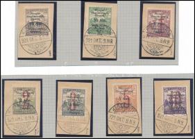 Nyugat-Magyarország VI. 1921 Komplett sor (7 érték) mind "KISMARTON", Bodor vizsgálójellel