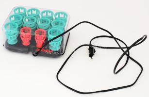 Lock and Roll hajcsavaró készlet és melegítő gép, szép állapotban