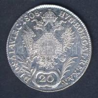 Ausztria 1808A 20Kr Ag II.Ferenc T:2/3