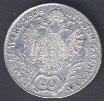 Ausztria 1808A 20Kr Ag II.Ferenc T:2/3