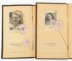1952-1954 Diákigazolvány és leckekönyv