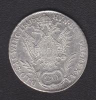 Ausztria 1808A 20Kr Ag II.Ferenc T:2/3 juszt