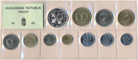 1995. 10f-200Ft (11xklf) érmés forgalmi sor lezárt fóliatokban T:PP Adamo FO28