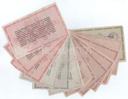 1946. 50.000AP sorszámmal vízjeles papíron, hátoldalán felismerhetetlen bélyegzéssel + 100.000AP (2x...