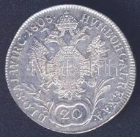 Ausztria 1808A 20Kr Ag II.Ferenc T:2/3