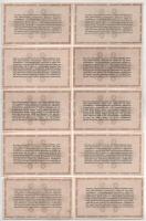 1946. 10.000AP sorszámmal vízjeles papíron (10x) közte közeli sorszámok T:XF-F, javarészben szép pap...