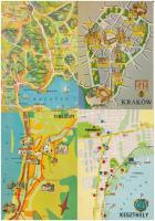 21 db MODERN motívum képeslap: térképek / 21 MODERN motive postcards: maps