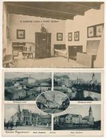 21 db RÉGI történelmi magyar város képeslap / 21 pre-1945 historical Hungarian town-view postcards