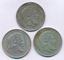 1947. 5Ft Ag "Kossuth" (3x) T:VF-F patina
Adamo F8.1