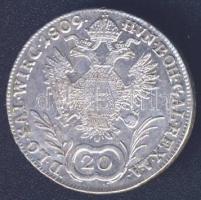 Ausztria 1809A 20Kr Ag II.Ferenc T:2/3