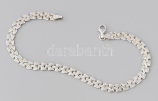 Ezüst (Ag) fantáziaszemes karkötő, h: 22 cm, jelzett, nettó 4,6g