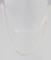 Ezüst (Ag) duplasoros nyaklánc, jelzett, h: 45 cm, nettó 7g