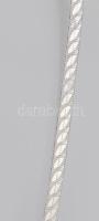 Ezüst (Ag) mintás lapos kígyó nyaklánc, h: 45,5 cm, jelzett, nettó 6,6g