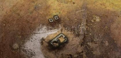 Ezüst (Ag) fűszerkínáló, jelzett, mesterjeles, nettó 34,7g