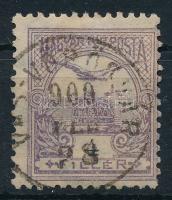 1900 Turul 4f "VAS-VÖRÖSVÁR" bélyegzéssel (Gudlin 60p)