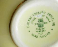 Zsolnay Exclusiv váza, jelzett, hibátlan, m: 11,5 cm