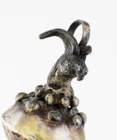 1857 Ezüst (Ag) tóramutató, 14 zolotniki jel, mesterjegyes, h: 33 cm, bruttó 87g