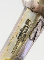 1857 Ezüst (Ag) tóramutató, 14 zolotniki jel, mesterjegyes, h: 33 cm, bruttó 87g