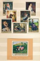 1966 Festmény I. vágott sor és vágott blokk