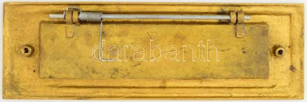 Régebbi réz levélbedobó nyílás, 9x28 cm