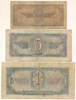 Szovjetunió 1937. 1Ch + 1938. 1R + 5R T:F-VG
Soviet Union 1937. 1 Chervontsev + 1938. 1 Rouble + 5 ...