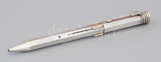 Ezüst (Ag) négyszínű töltőceruza, h: 13,5g, bruttó 28,8g