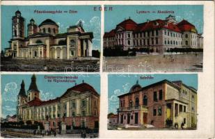Eger, Főszékesegyház, Dóm, Lyceum, Akadémia, Cisztercita rendház és főgimnázium, Színház (fl)