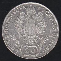 Ausztria/magyar verdejel 1803B 20Kr Ag II.Ferenc T:2/3