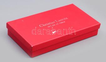 Christian Lacroix szív alakú ékszertartó pár, jelzett, hibátlan, díszdobozban, 9x9,5 cm