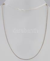 Ezüst (Ag) kígyógerinc nyaklánc, jelzett, h. 40 cm, nettó 8,3g