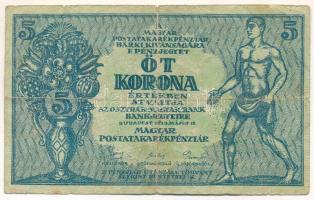 1919. 5K "OSZTRÁK-MAGYAR BANK..." "020 101.902" T:VG Adamo K8