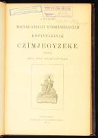 A Magyar Királyi Tudomány-Egyetemi könyvtárának czímjegyzéke XXXII. 1907.- Budapesten, 1908. M. Kir. Egyetemi Ny. XXX. 213l. Korabeli, aranyozott egészvászon kötésben minimális kopással, intézményi bélyegzővel