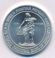 1999. 75Ft Ag "75 éves a Magyar Nemzeti Bank" kapszulában, tanúsítvánnyal T:BU, pici folt
...