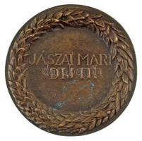 DN "Jászai Mari Díj" kétoldalas, öntött bronz díjérem, hátoldalon "Jászai Mari Díj II...