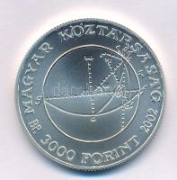 2002. 3000Ft Ag "Bolyai János" kapszulában, tanúsítvánnyal T:BU Adamo EM180