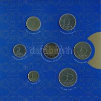 2000. 1Ft-100Ft (7xklf) forgalmi sor szettben + "200Ft Millenium" T:BU Adamo FO33